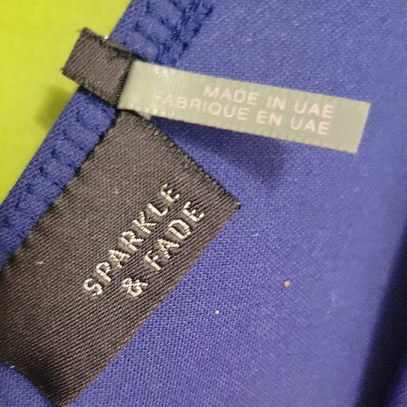 Sparkle & Fade Vibrant Blue Mini Dress - Picture 2 of 7